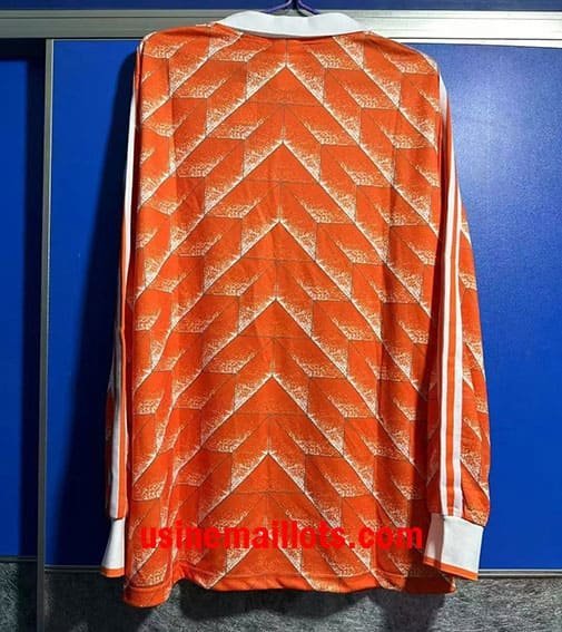 Maillot Rétro Pays-Bas Domicile Manches Longues 1988 – Image 2
