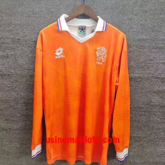 Maillot Rétro Pays-Bas Domicile Manches Longues 1991