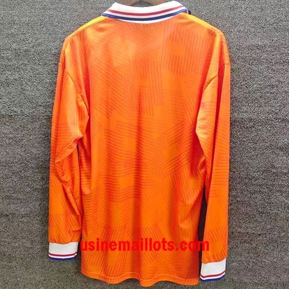 Maillot Rétro Pays-Bas Domicile Manches Longues 1991 – Image 2