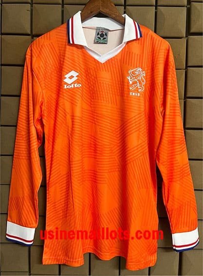 Maillot Rétro Pays-Bas Domicile Manches Longues 1993