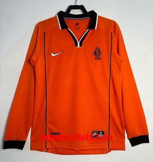 Maillot Rétro Pays-Bas Domicile Manches Longues 1998