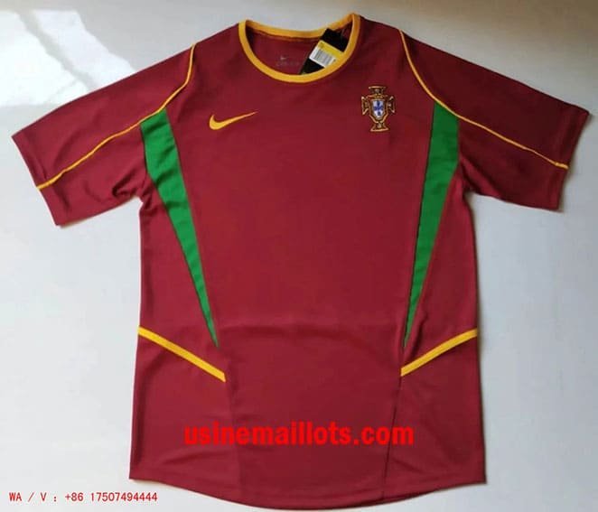 Maillot Rétro Portugal Domicile 2002
