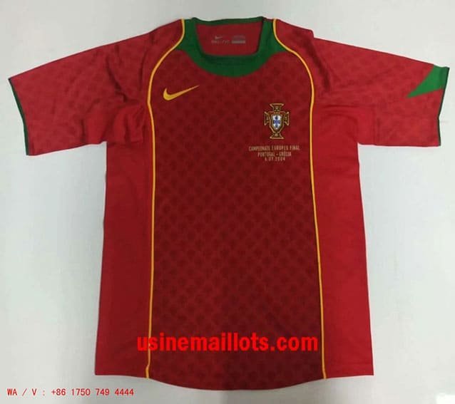 Maillot Rétro Portugal Domicile 2004