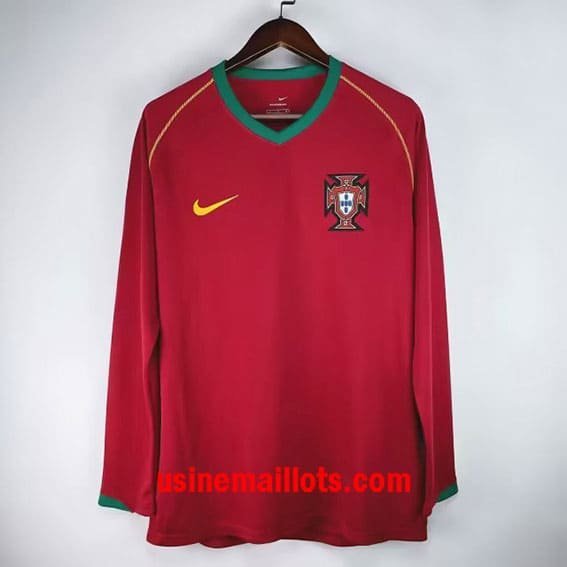 Maillot Rétro Portugal Domicile Manches Longues 2006