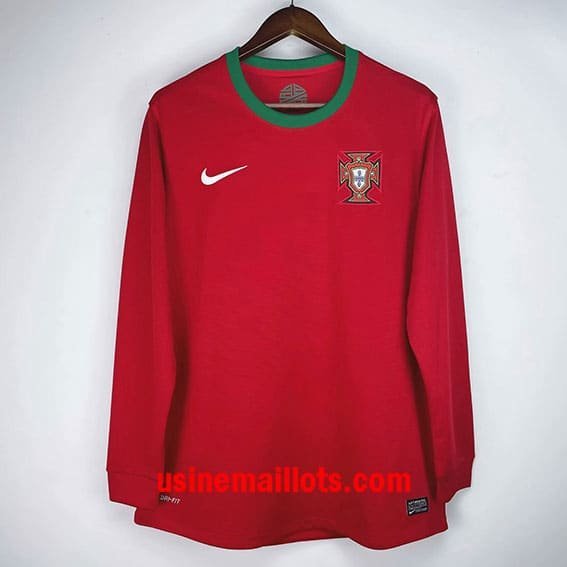 Maillot Rétro Portugal Domicile Manches Longues 2012