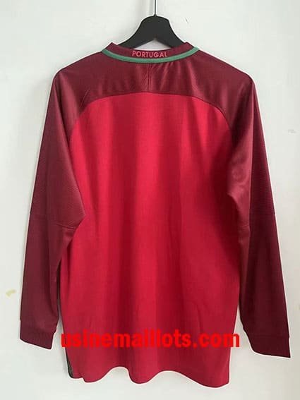 Maillot Rétro Portugal Domicile Manches Longues 2016 – Image 2