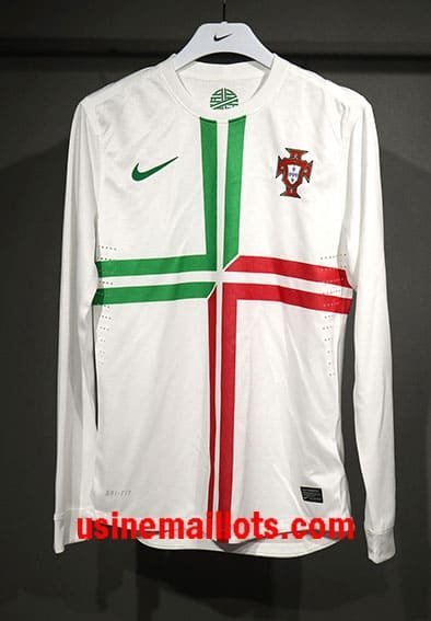 Maillot Rétro Portugal Extérieur Manches Longues 2012