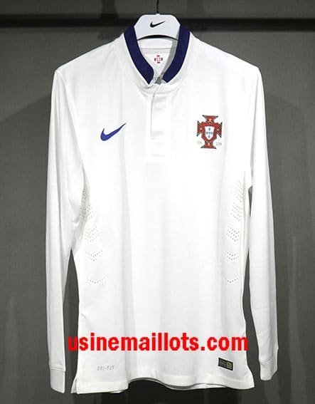 Maillot Rétro Portugal Extérieur Manches Longues 2014