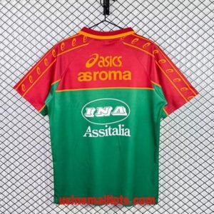 Alternative view of Maillot Rétro Roma 1995/1996 Rouge Vert