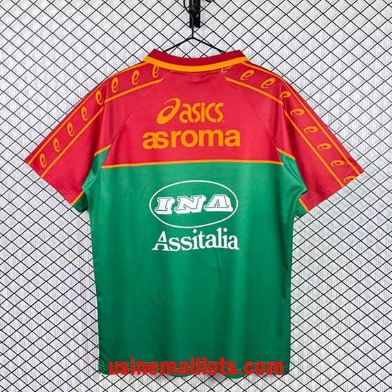 Maillot Rétro Roma 1995/1996 Rouge Vert – Image 2