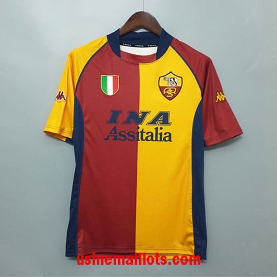 Maillot Rétro Roma Champions League Domicile 2001/2002