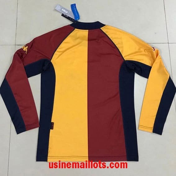 Maillot Rétro Roma Champions League Domicile Manches Longues 2001/2002 – Image 2