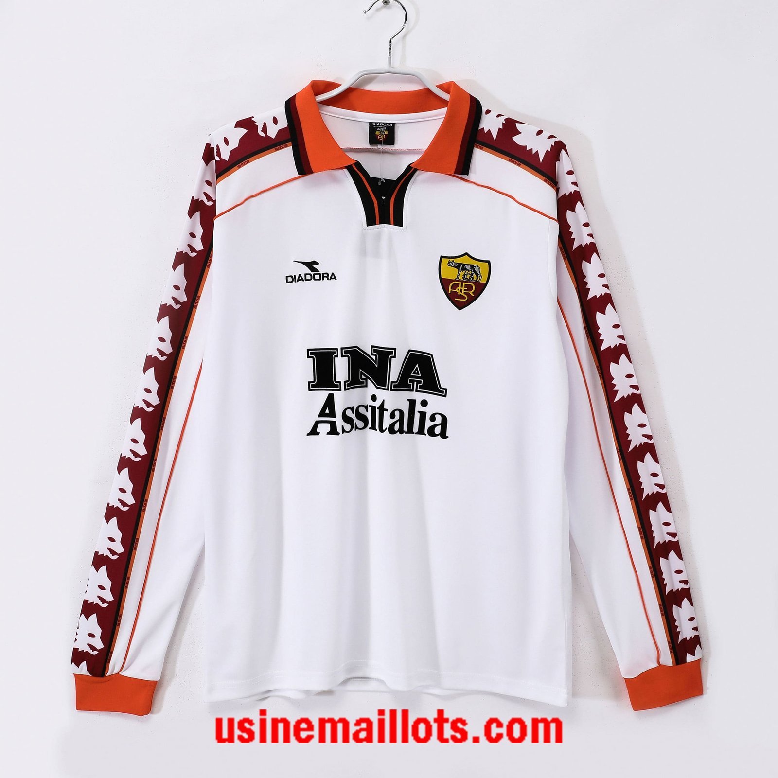 Maillot Rétro Roma Extérieur Manches Longues 1998/1999