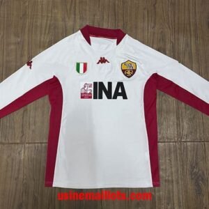 Maillot Rétro Roma Extérieur Manches Longues 2001/2002