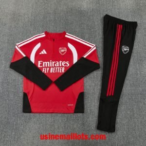 Survêtement Arsenal 2026/2027 Rouge Blanc Noir