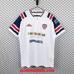 Maillot Cagliari Extérieur 2026/2027 Blanc Bleu Rouge