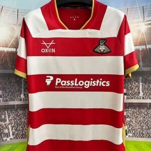 Maillot Doncaster Rovers Domicile 2026/2027 Rouge Blanc