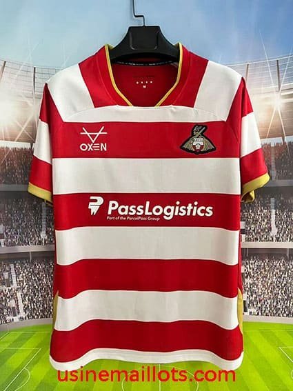 Maillot Doncaster Rovers Domicile 2026/2027 Rouge Blanc