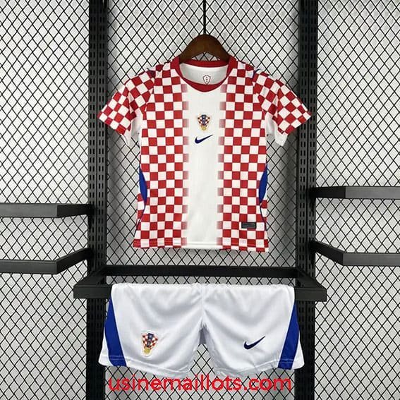 Maillot Enfant Croatie Domicile Coupe du Monde 2026