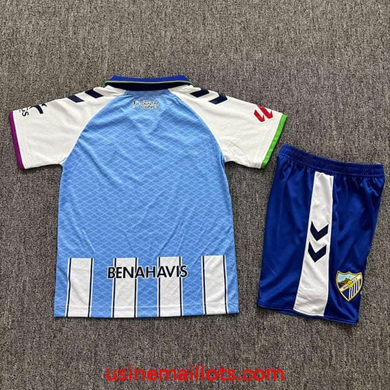Maillot Enfant Malaga Domicile 2026/2027 Blanc Bleu – Image 2