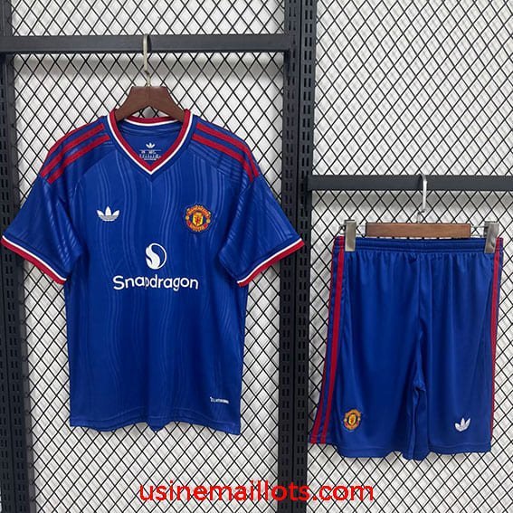 Maillot Enfant Manchester United Extérieur 2026/2027 Bleu