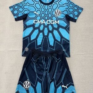 Maillot Enfant Marseille Gardien 2026/2027 Bleu Noir