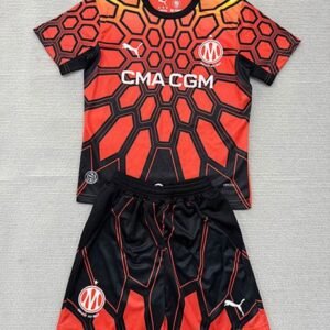 Maillot Enfant Marseille Gardien 2026/2027 Orange Noir