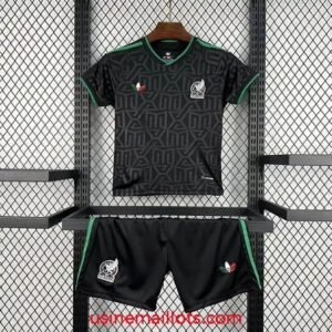 Maillot Enfant Mexique Third Coupe du Monde 2026 Noir