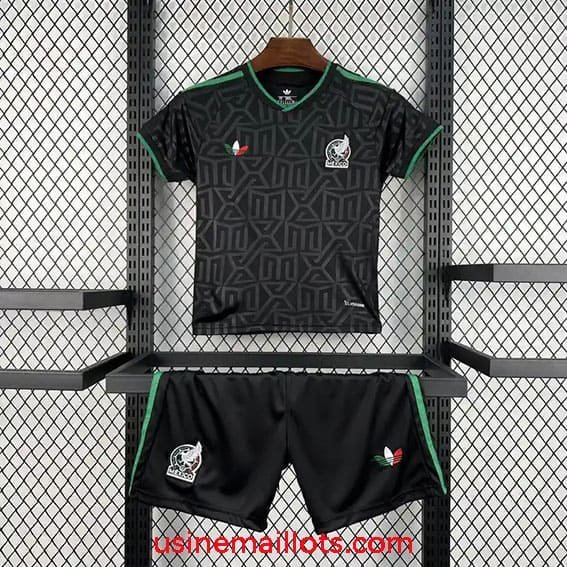 Maillot Enfant Mexique Third Coupe du Monde 2026 Noir