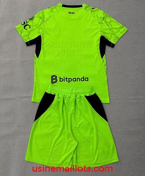 Maillot Enfant Milan AC Gardien 2026/2027 Vert – Image 2