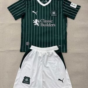 Maillot Enfant Plymouth Argyle Domicile 2026/2027 Vert Blanc