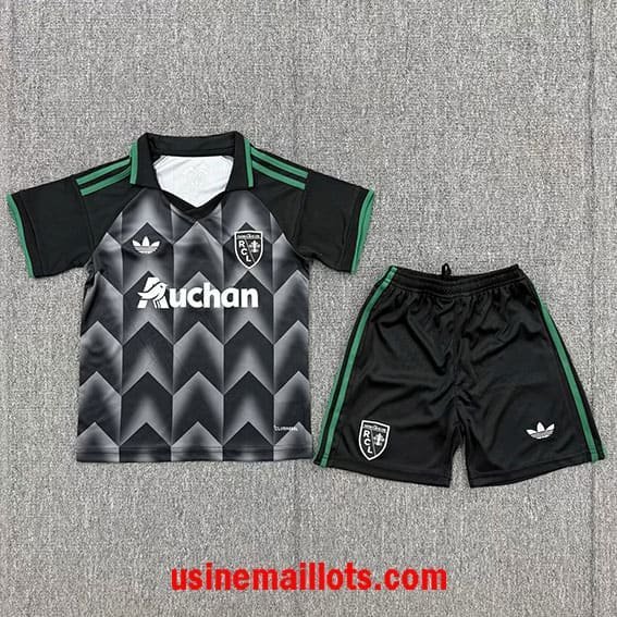 Maillot Enfant RC Lens Extérieur 2026/2027 Noir Gris