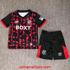 Maillot Enfant Rangers FC Third 2026/2027 Rouge Noir
