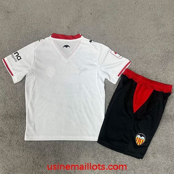 Maillot Enfant Valence Domicile 2026/2027 Blanc Noir – Image 2