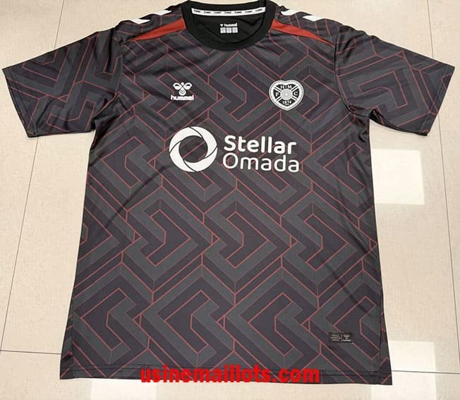 Maillot Gardien Heart of Midlothian FC 2026/2027 Noir Gris