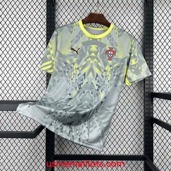Maillot Gardien Portugal Coupe du Monde 2026 Gris Jaune