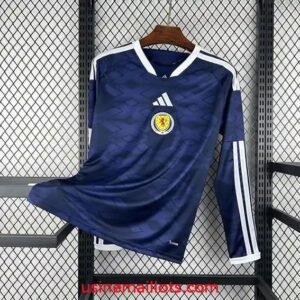 Maillot Manches Longues Ecosse Domicile Coupe du Monde 2026 Bleu