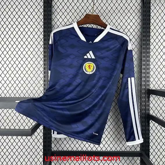 Maillot Manches Longues Ecosse Domicile Coupe du Monde 2026 Bleu
