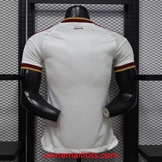 Maillot Match Espagne Extérieur Coupe du Monde 2026 2 Étoiles Blanc – Image 2