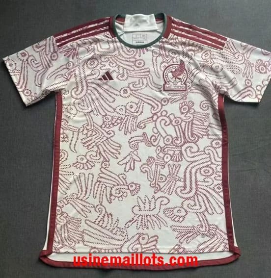 Maillot Mexique Extérieur 2022 Blanc Rouge