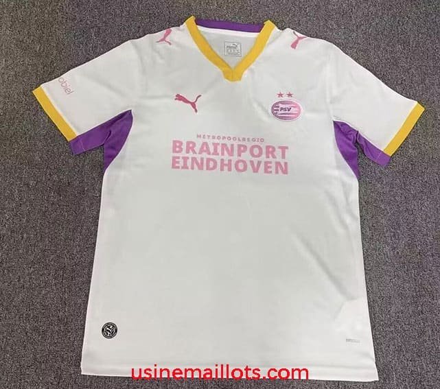 Maillot PSV Eindhoven Extérieur 2026/2027 Blanc Violet