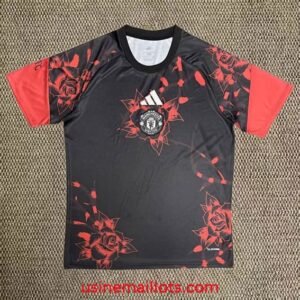 Maillot Pré-Match Manchester United 2026/2027 Noir Rouge