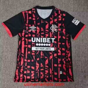 Maillot Rangers FC Third 2026/2027 Rouge Noir