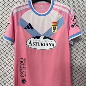 Maillot Real Oviedo Extérieur 2026/2027 Noir Blanc Bleu