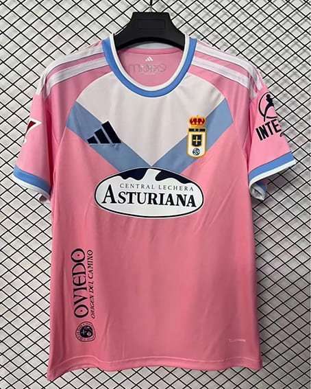 Maillot Real Oviedo Extérieur 2026/2027 Noir Blanc Bleu