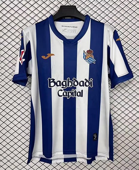 Maillot Real Sociedad Domicile 2026/2027 Blanc Bleu