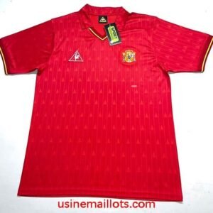 Maillot Rétro Espagne Domicile 1988 Rouge