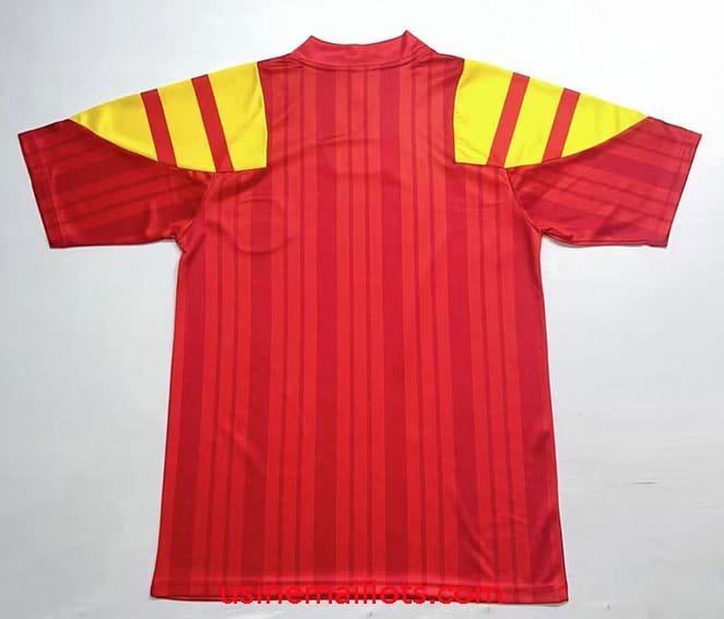 Maillot Rétro Espagne Domicile 1992 Rouge Jaune – Image 2