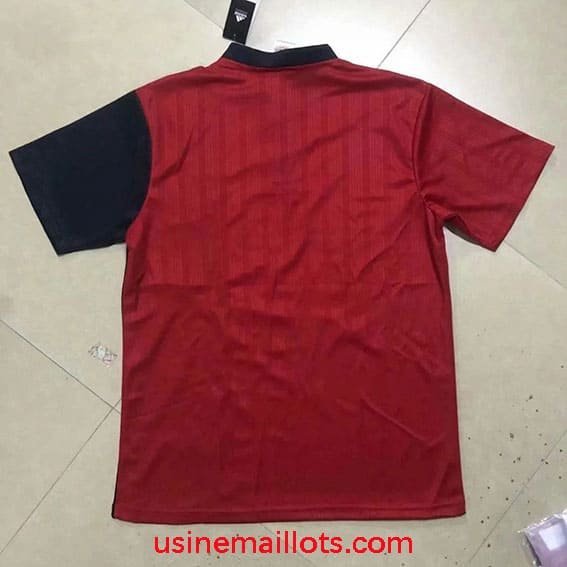 Maillot Rétro Espagne Domicile 1996 Rouge Bleu – Image 2