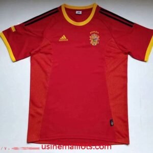 Maillot Rétro Espagne Domicile 2002 Rouge